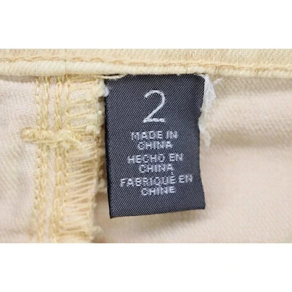 Chico's So Lifting Yellow Stretch Ankle Pants-Size 2-Rhinestones - Picture 7 of 11